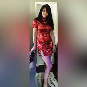 Red Asian Style dress